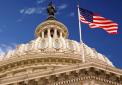 US Capitol Dome with US Flag